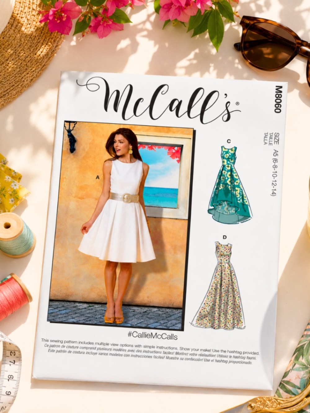 NEW McCalls M8060 Women's Dress Pattern Size Large UNOPENED